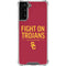 University of Southern California Fight On Trojans Red Galaxy S21 FE Clear Case